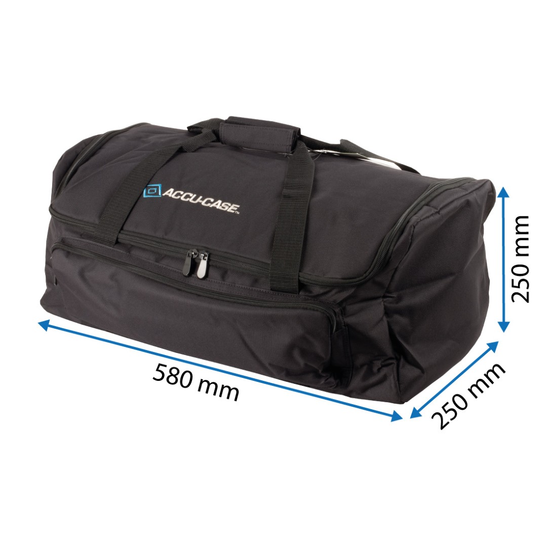 ASC-AC-140 Nylon tas met rits 58 x 25 x 25 mm hoog