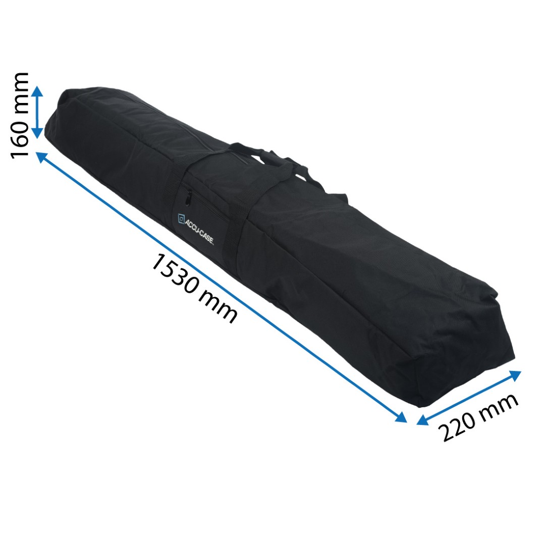 ASC-AC-63 Nylon statieven tas met rits 225 x 150 x 1600 mm hoog