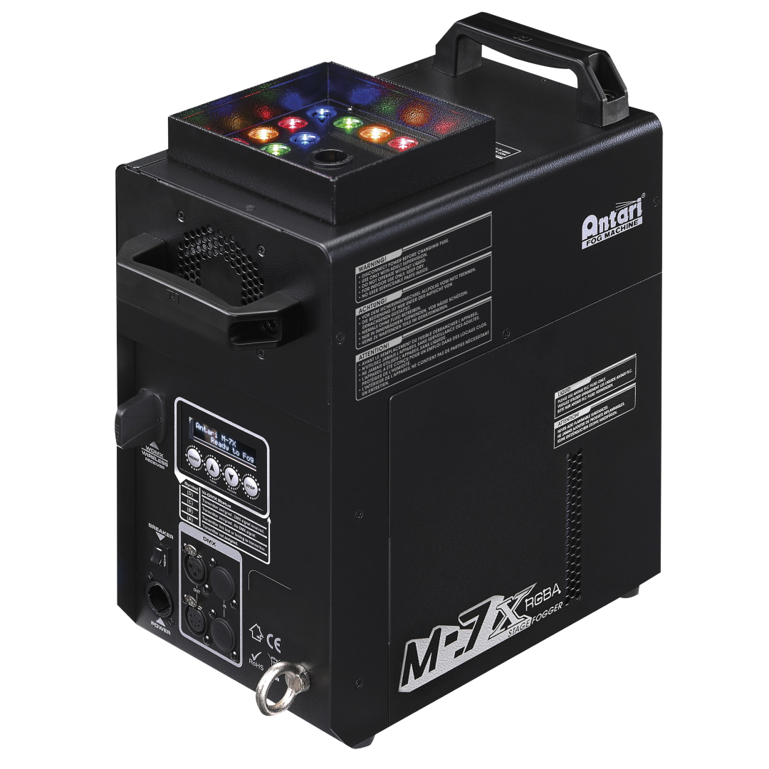 M-7X 1500 W Pro CO₂-simulerende RGBA-Fogger