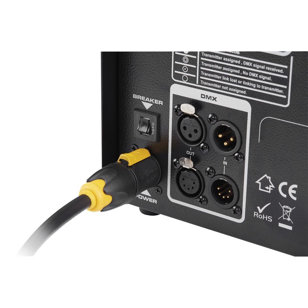 M-7X 1500 W Pro CO₂-simulerende RGBA-Fogger