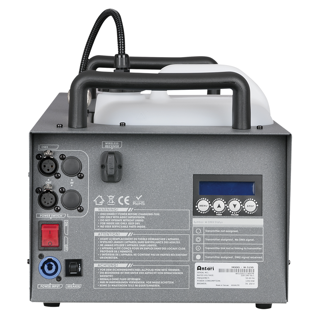 W-515D 1500W Pro rookmachine W-DMX