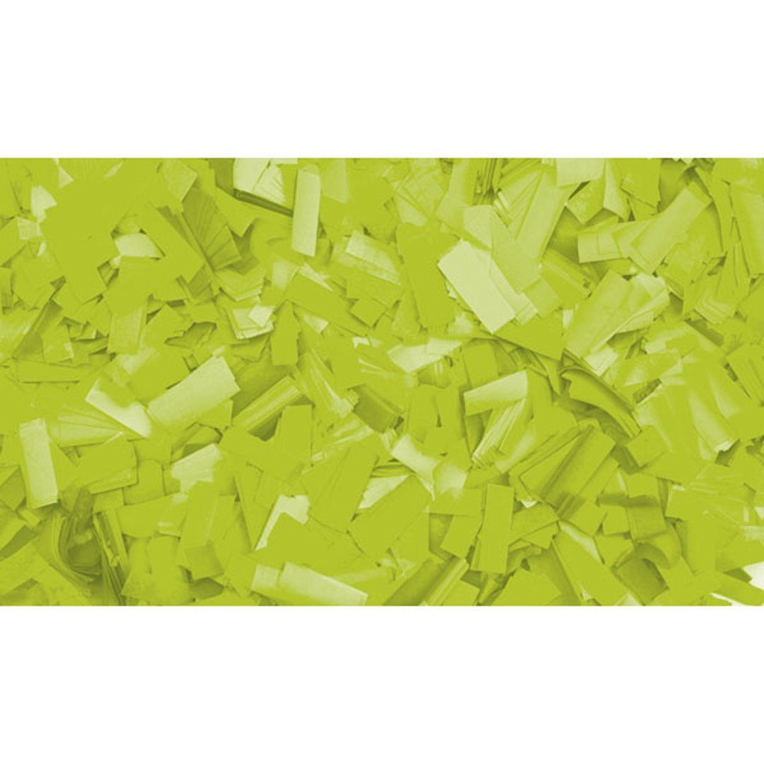 Neon Confetti - Rectangle Fluorescerend groen, 55 x 17 mm, 1 kg, brandvertragend
