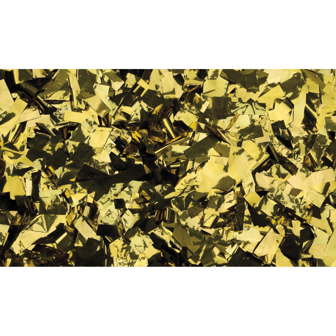 Metallic Confetti - Rectangle Goud, 55 x 17 mm, 1 kg, brandvertragend