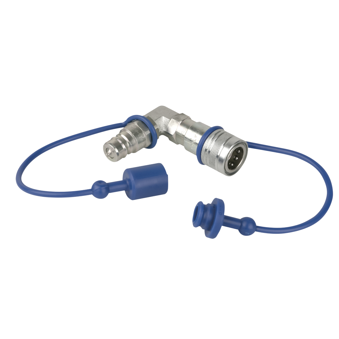 CO₂ 90° 3/8 Q-Lock Connector Gesloten systeem