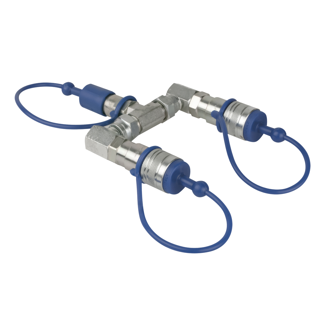 CO₂ 3/8 Q-Lock 2-way Splitter Gesloten systeem