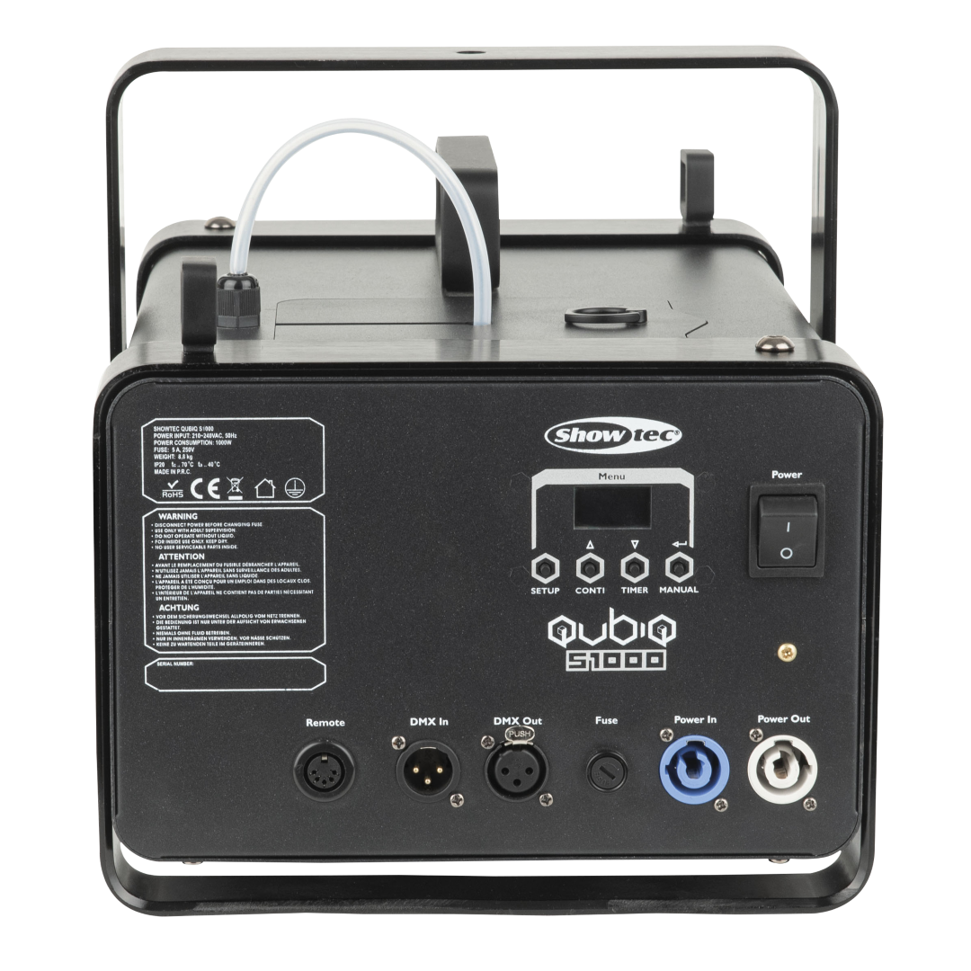 QubiQ S1000 Smoke Machine High-performance 1000 W rookmachine