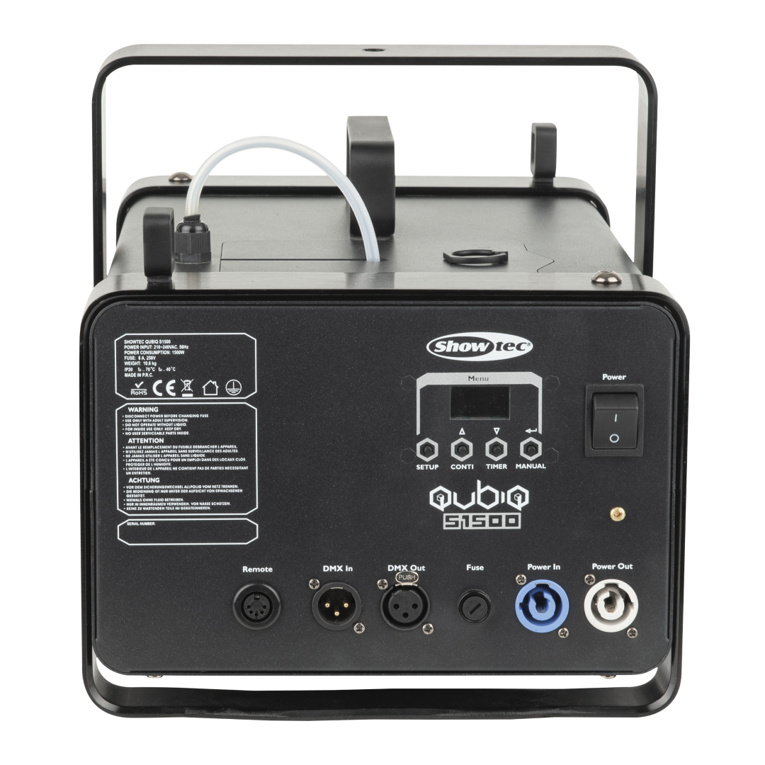 QubiQ S1500 Smoke Machine High-performance 1500 W rookmachine