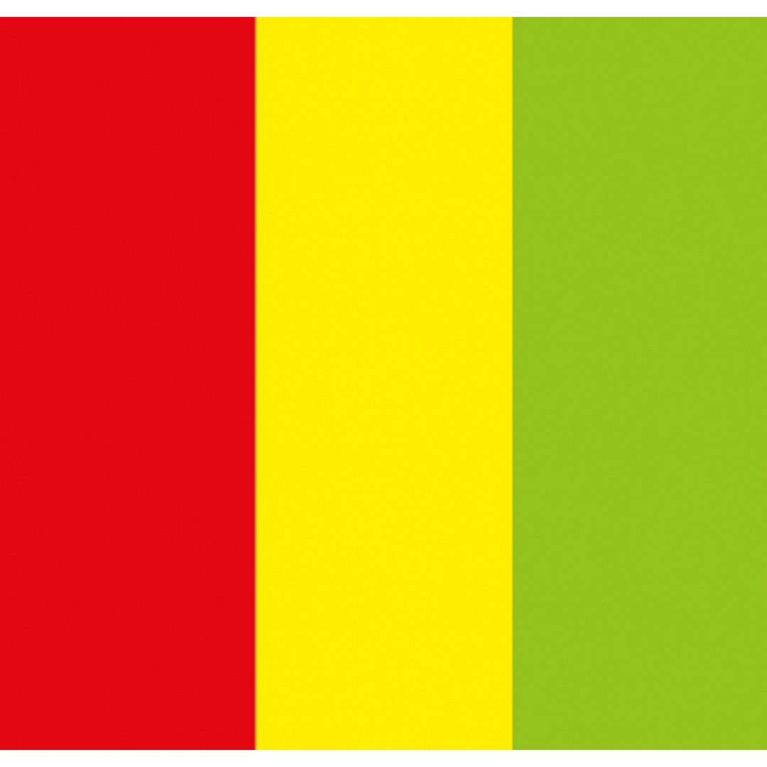 Electric Confetti Cannon 50 cm, rood/geel/groen, brandvertragend en biologisch afbreekbaar