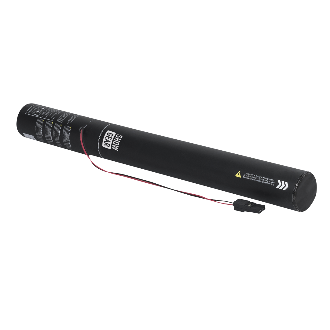Electric Confetti Cannon 50 cm, rode harten, brandvertragend en biologisch afbreekbaar