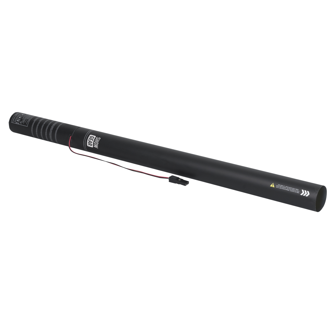 Electric Confetti Cannon Pro 80 cm, paars, brandvertragend en biologisch afbreekbaar