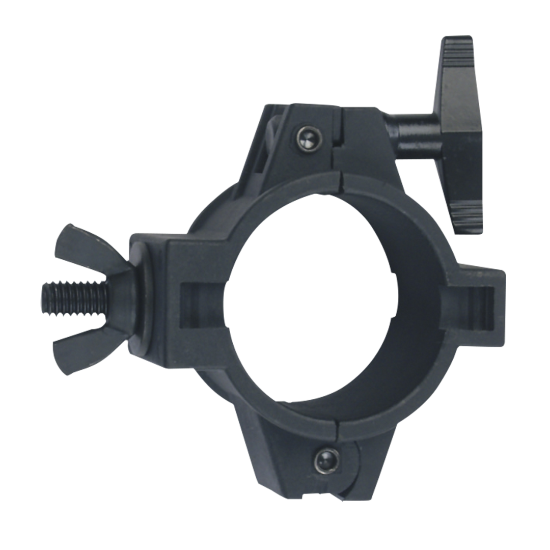 50 mm Universal PVC Pipe Clamp SWL: 30 kg - PVC - zwart