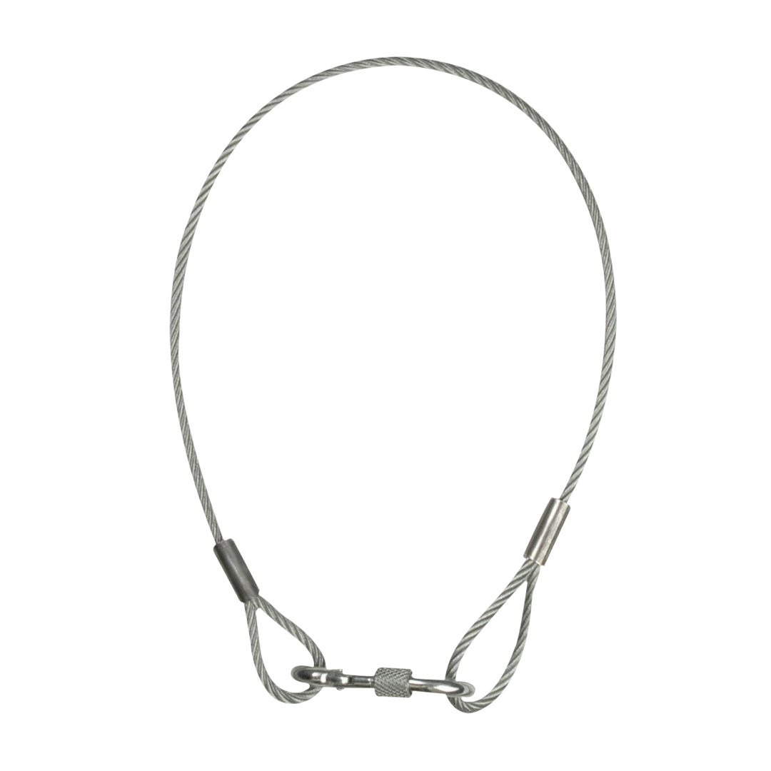 Safety Cable 4 mm WLL: 40 kg - 50 cm - zilver