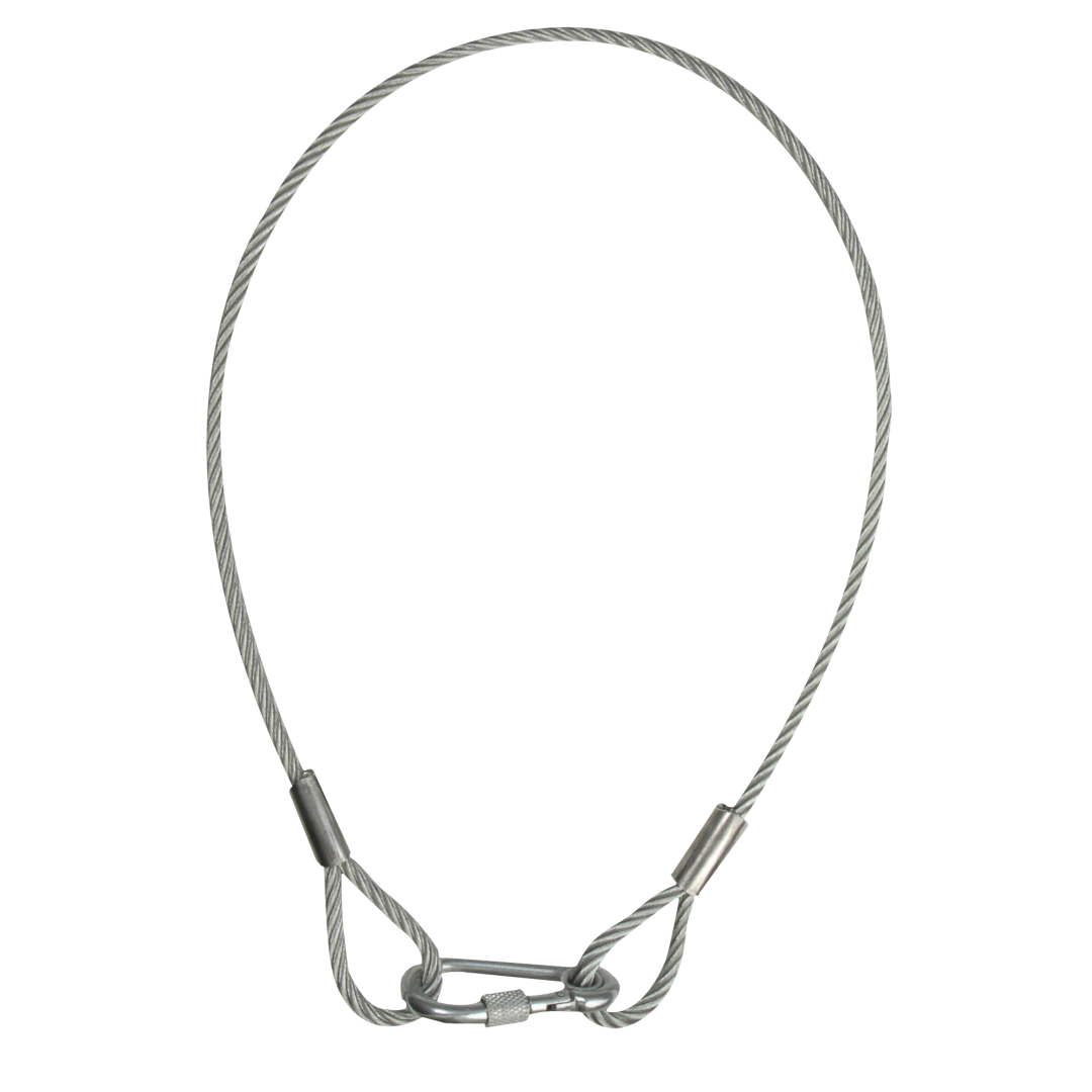 Safety Cable 6 mm WLL: 80 kg - 75 cm - zilver