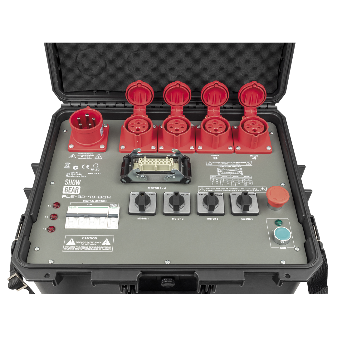 PLE-30-40 - Direct Control Chain Hoist Controller - Box version 4-Kanaals