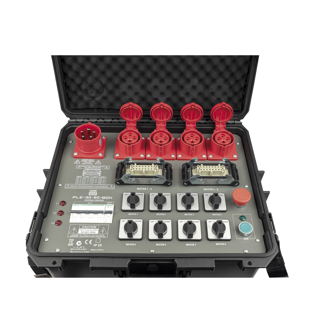 PLE-30-80 Direct Control Chain Hoist Controller - Box version 8-Kanaals