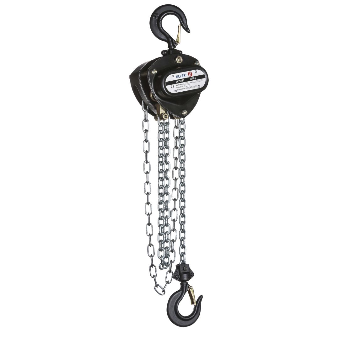 PHE1 Manual Chain Hoist 1000 kg Hijshoogte 10 m - Zonder overlastbeveiliging