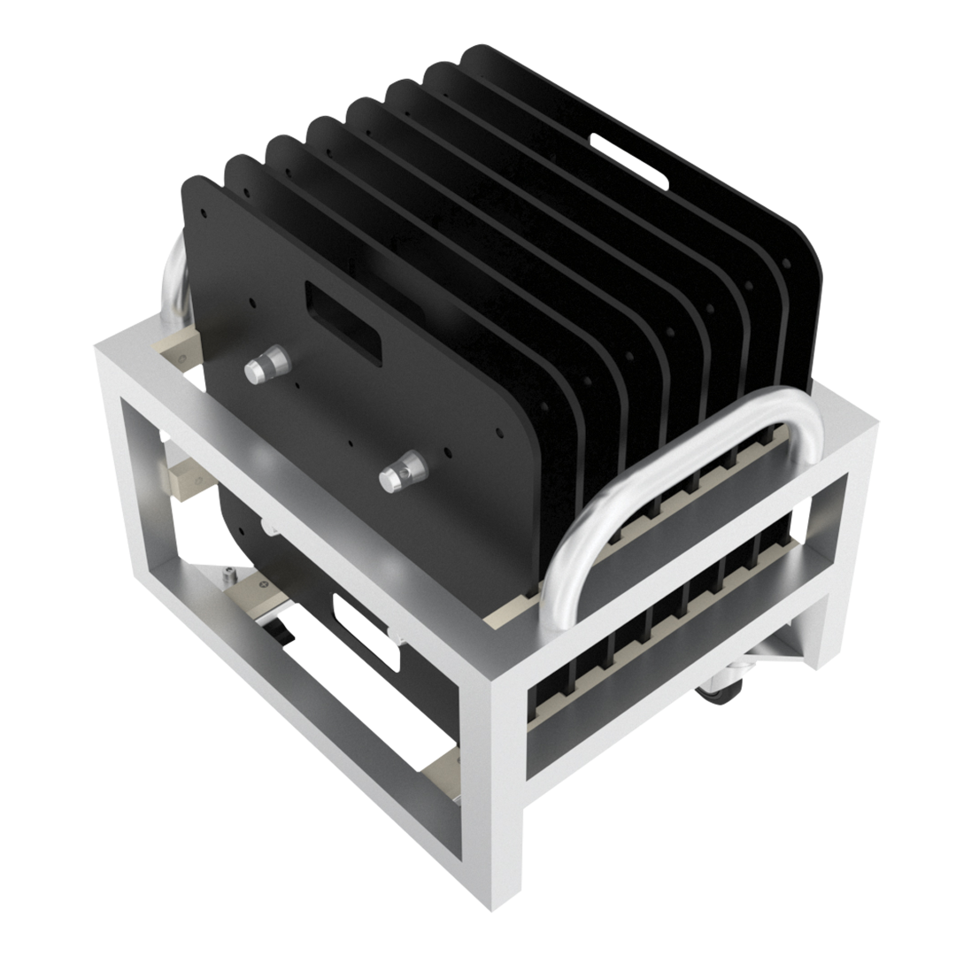 Baseplate Trolley | Baseplate houder (Voor 8x 60 x 60 cm Voetplaten