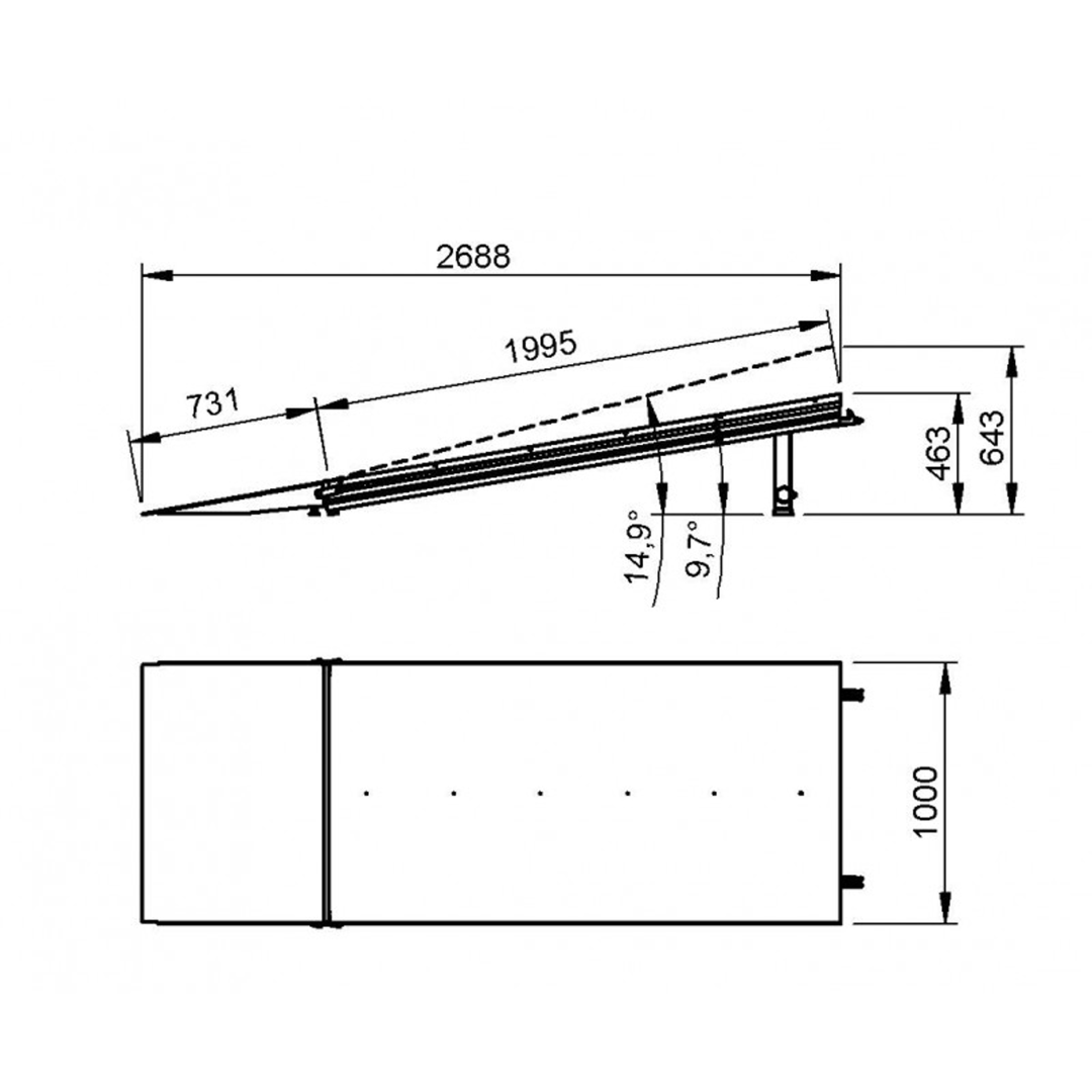 Mammoth Dex Oprijplaat 46–64 cm