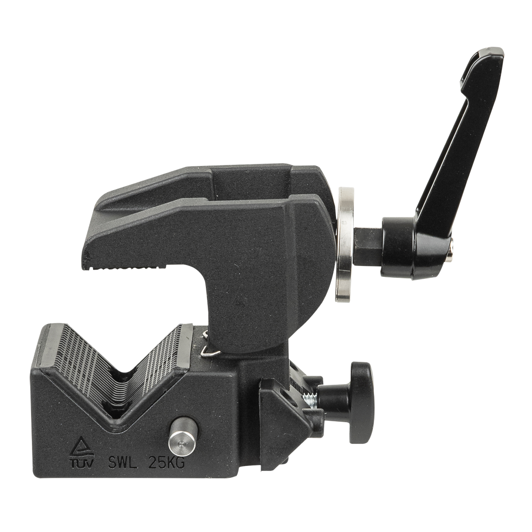 10-55 mm Multigrip Clamp Veilige werklast: 25 kg - zwart, TÜV