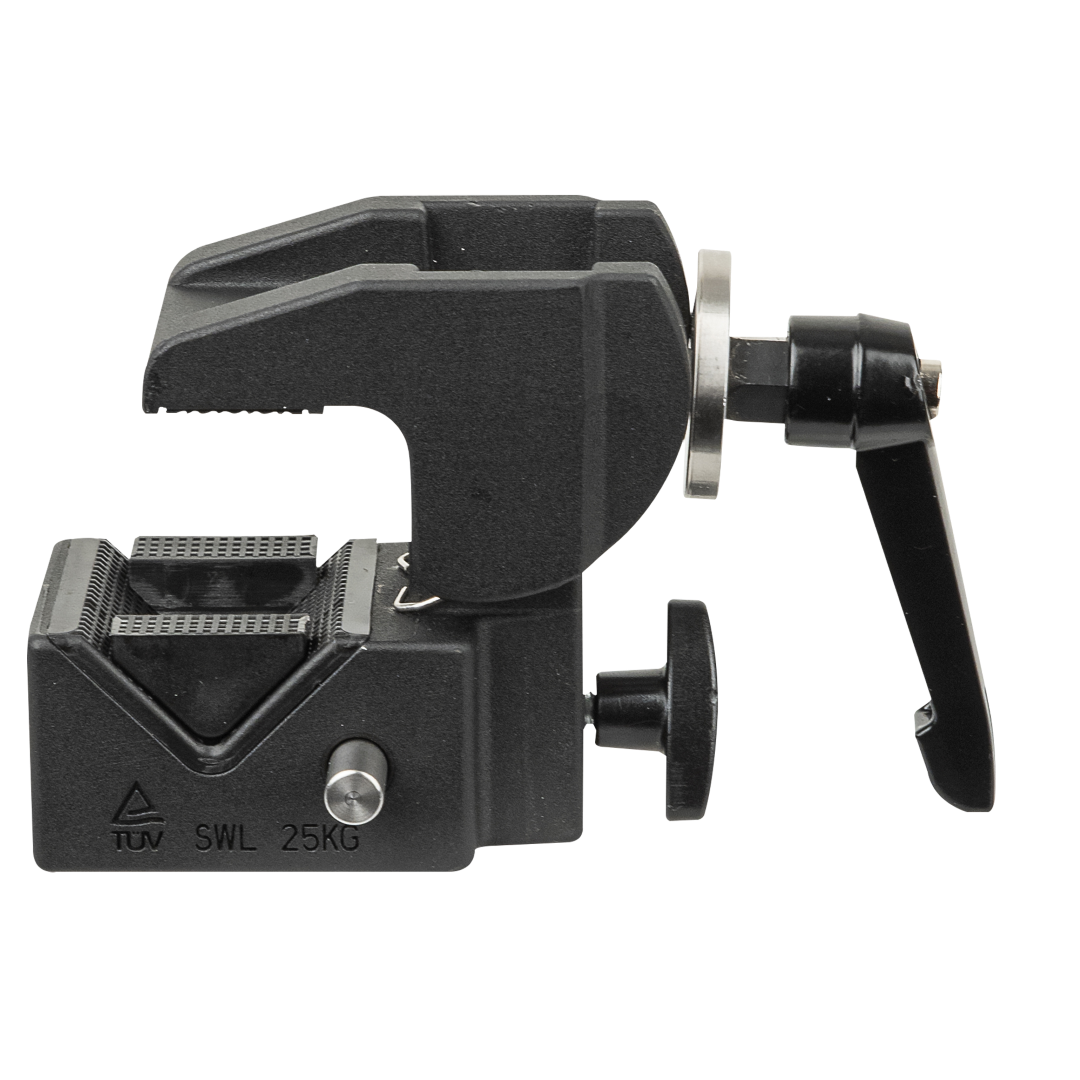 10-55 mm Multigrip Clamp Veilige werklast: 25 kg - zwart, TÜV