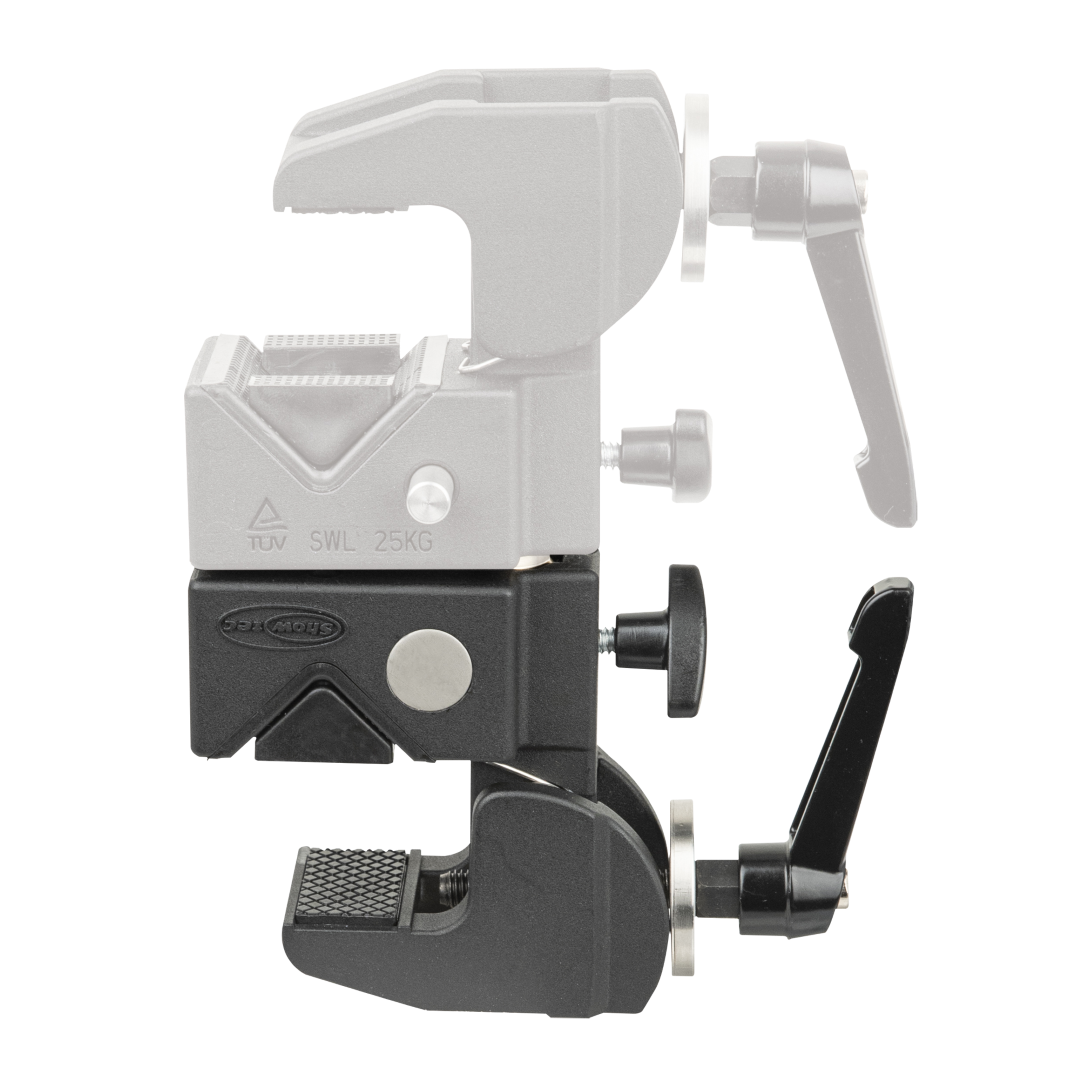 10-55 mm Multigrip Clamp Veilige werklast: 25 kg - zwart, TÜV