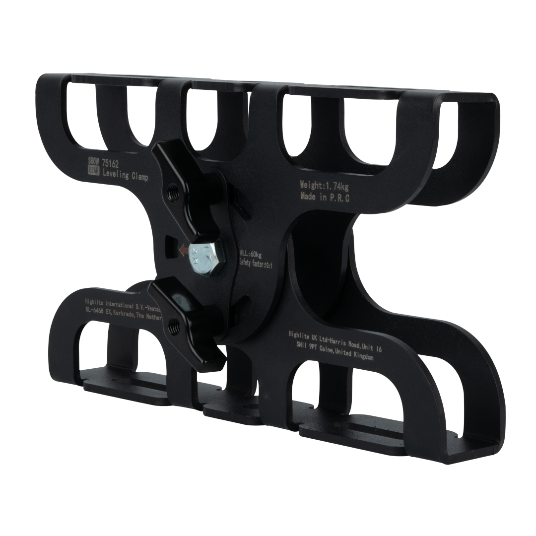 Levelling Clamp - Black Compenseert bevestigingshoek