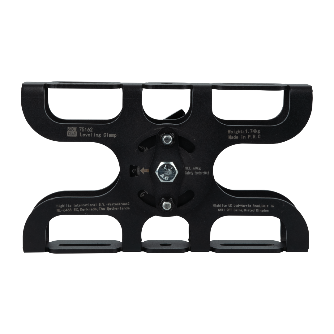 Levelling Clamp - Black Compenseert bevestigingshoek