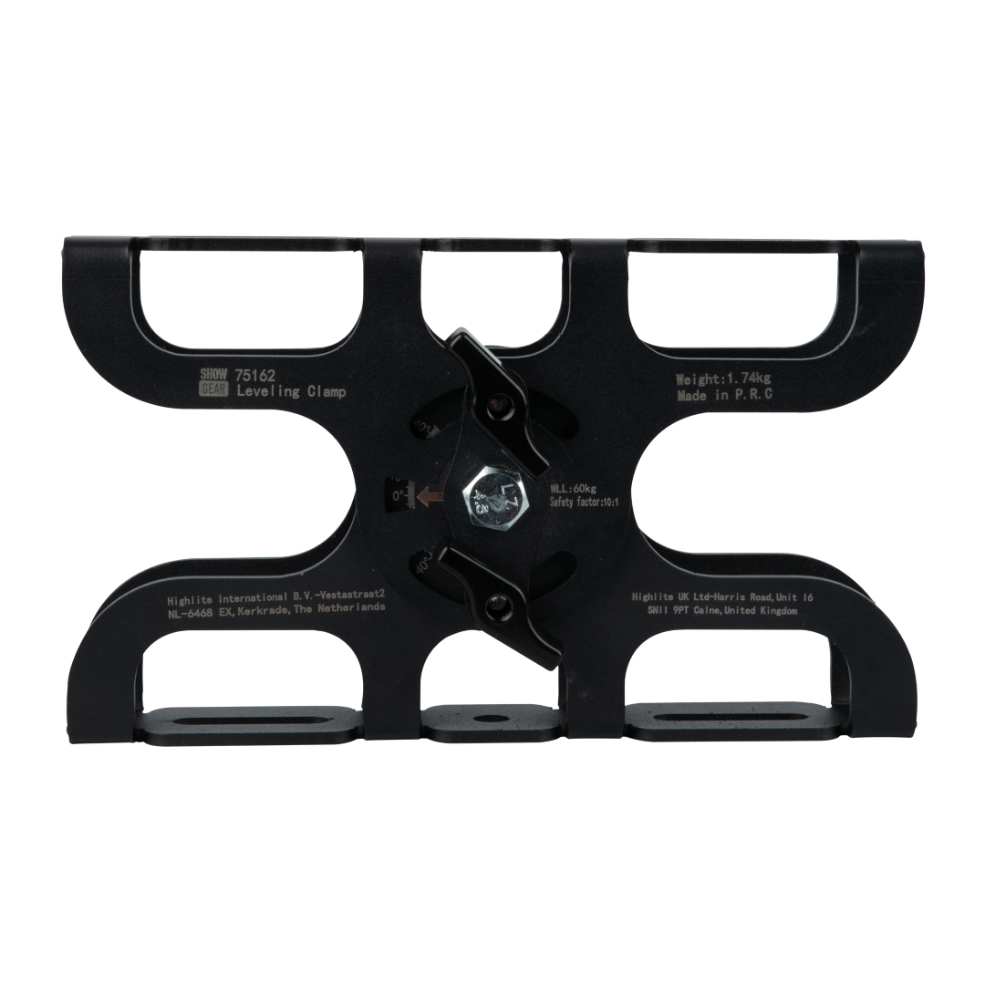 Levelling Clamp - Black Compenseert bevestigingshoek