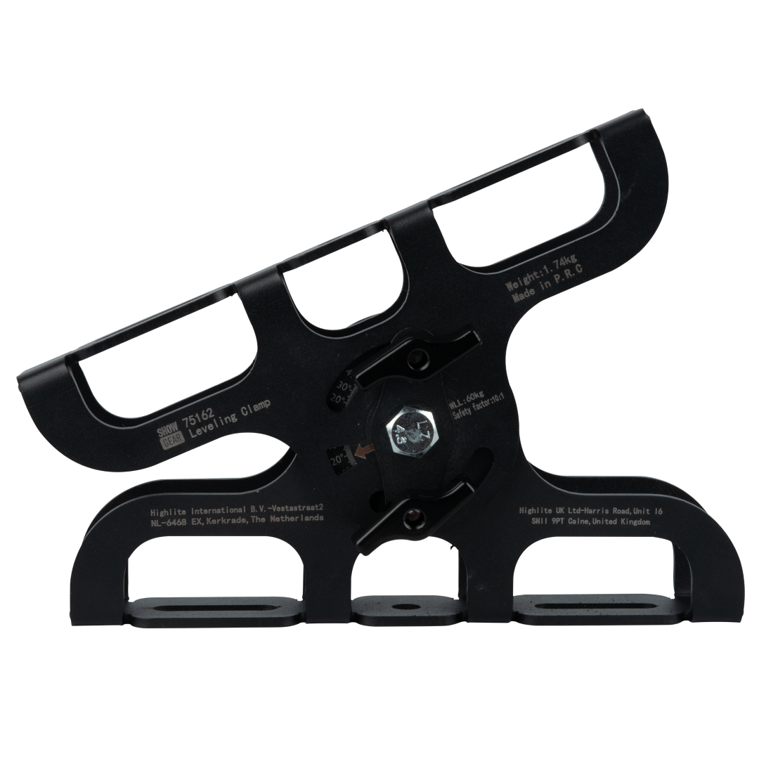 Levelling Clamp - Black Compenseert bevestigingshoek