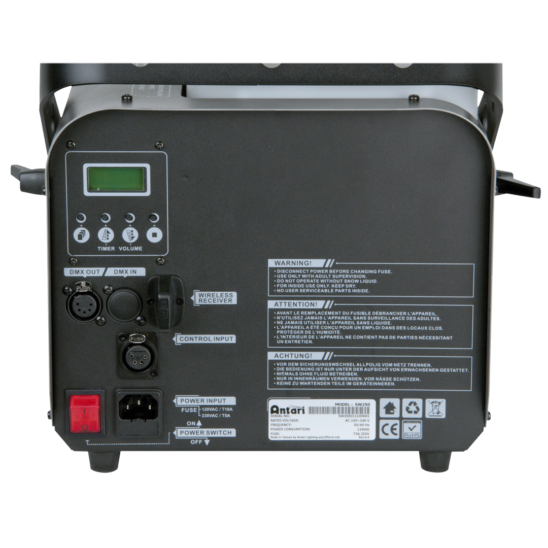 SW-250 Krachtige 1290 W sneeuwmachine