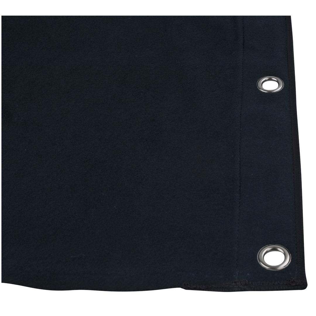 Backdrop Stagemolton 320 g/m² Zwart - 600 x 600 cm (hoog Theaterdoek