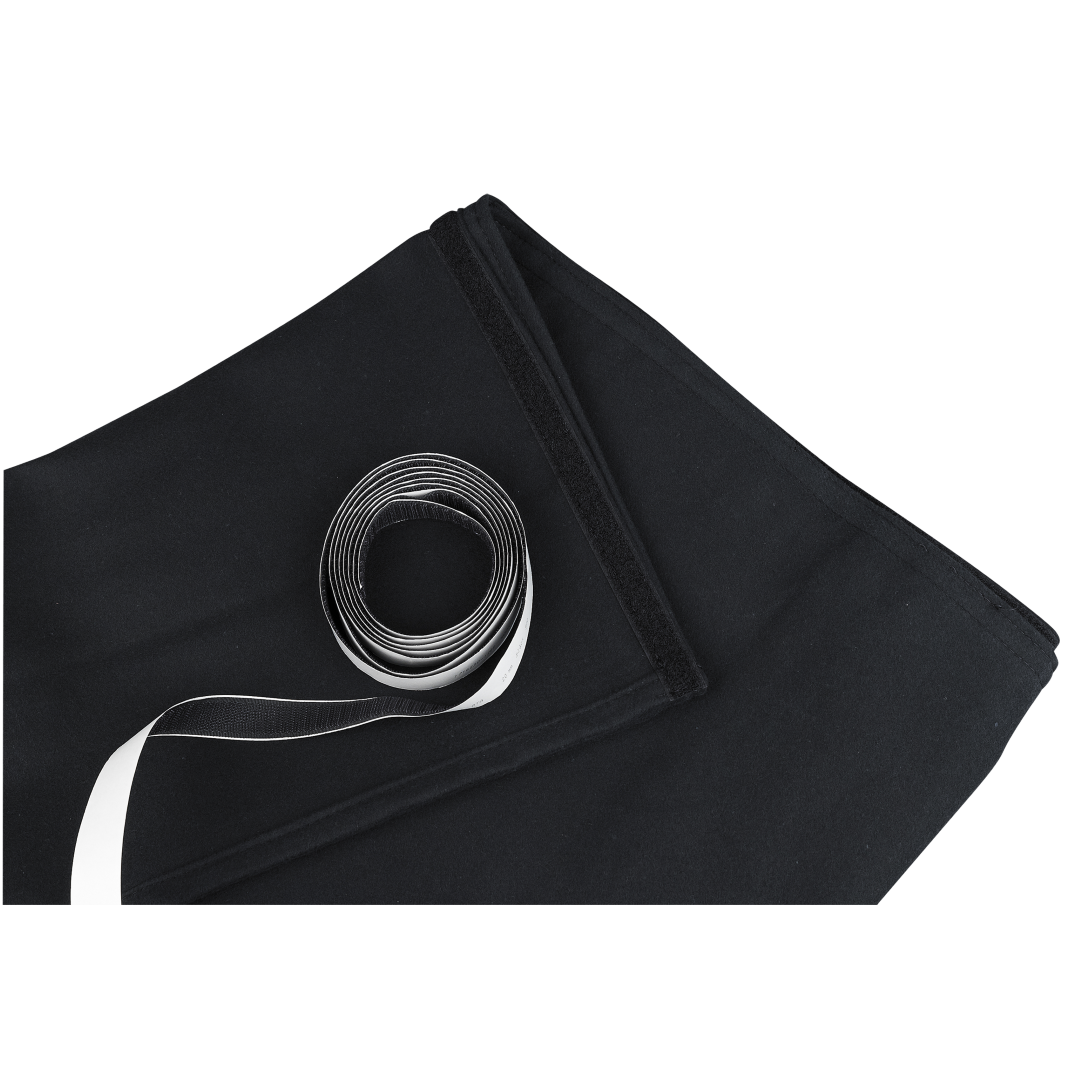 Stage Skirt Stagemolton 320 g/m² Zwart - 600 x 100 cm (B x H) - ongeplooid