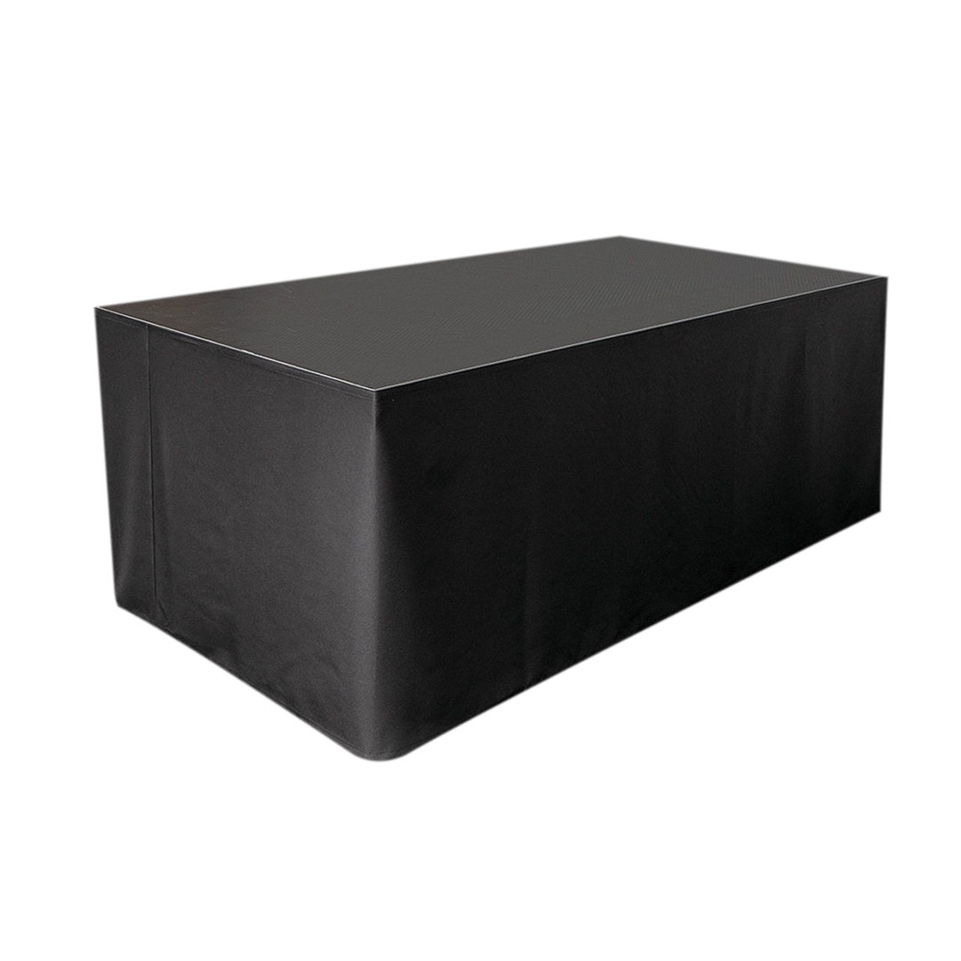 stage skirt mcs 300 unpleated zwart 620 x 60 cm podiumrok van de rol
