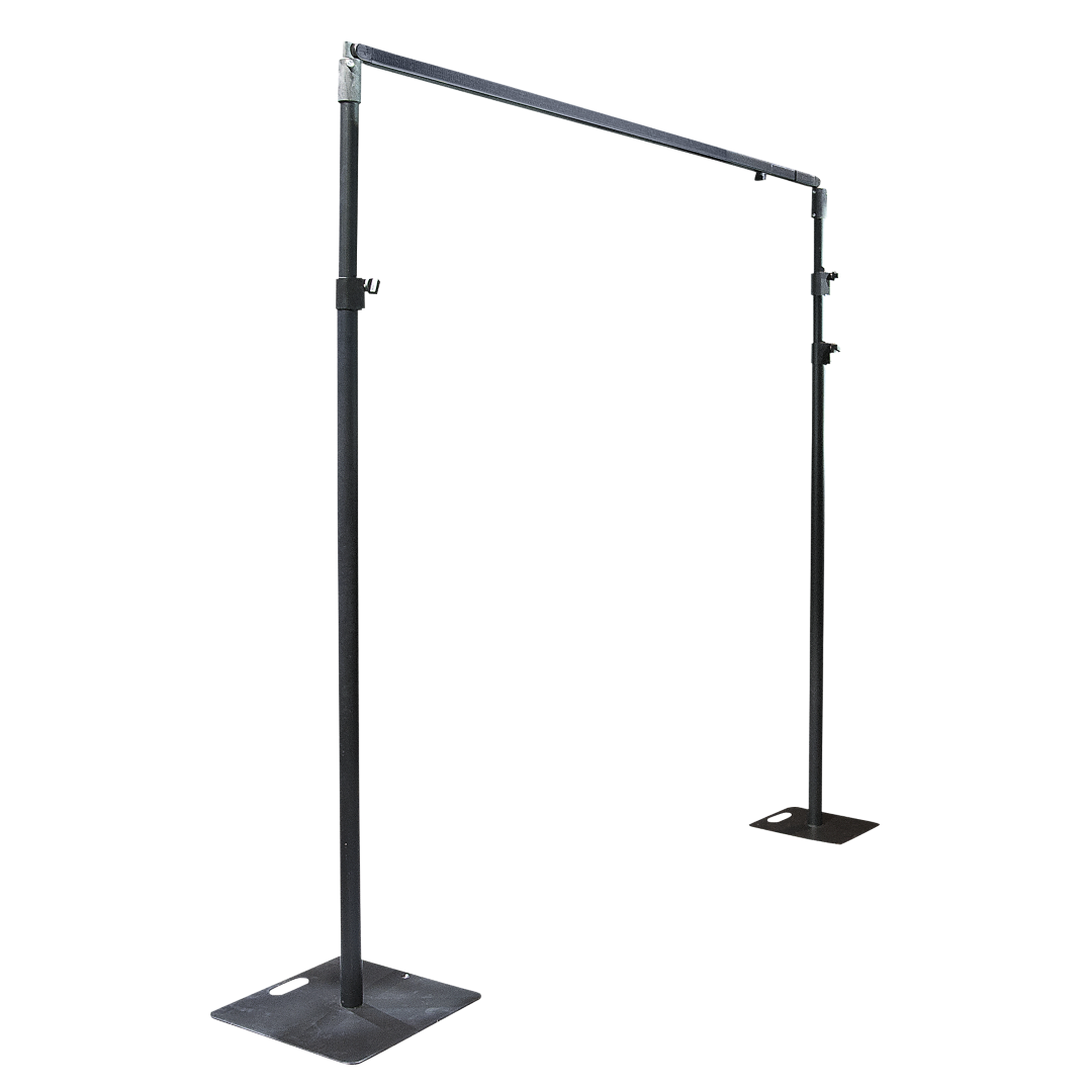 Base Plate - Gepoedercoat 450 x 450 mm - 8 kilo Voetplaat Pipe & Drape. 
