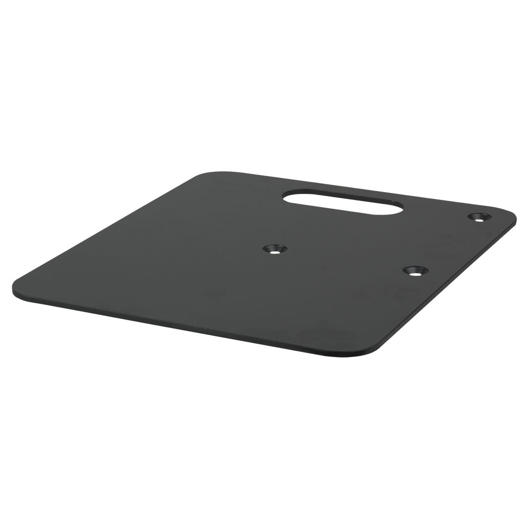 Base Plate - Powder coated 600 x 600 mm (B x L) - 14 kg - zwart Voetplaat