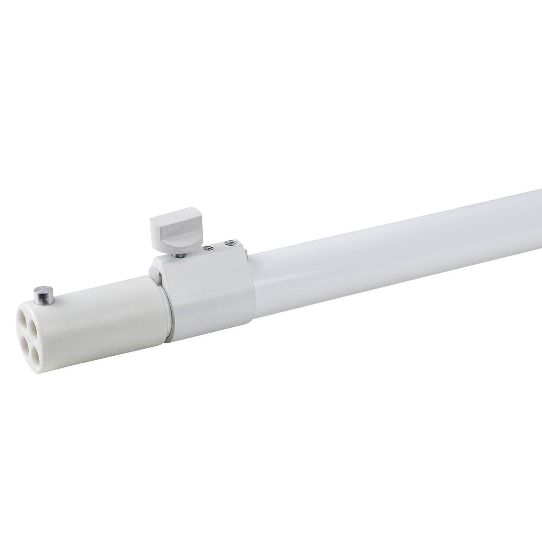 Pipe & Drape Staander Wit 2 Secties - 120 tot 180 cm