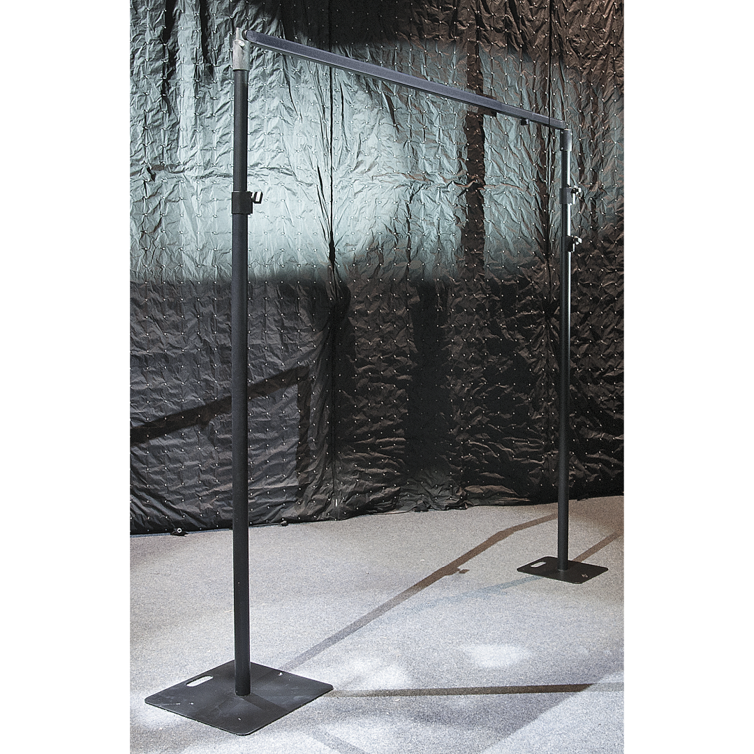 Telescopic Upright - 180 - 300 cm (H) zwart Staander uitschuifbaar Pipe & Drape