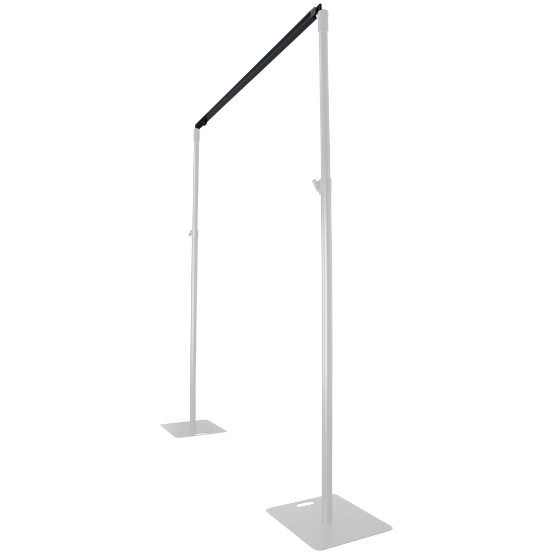 Telescopic Drape Support 180 - 300 cm (L) - zwart