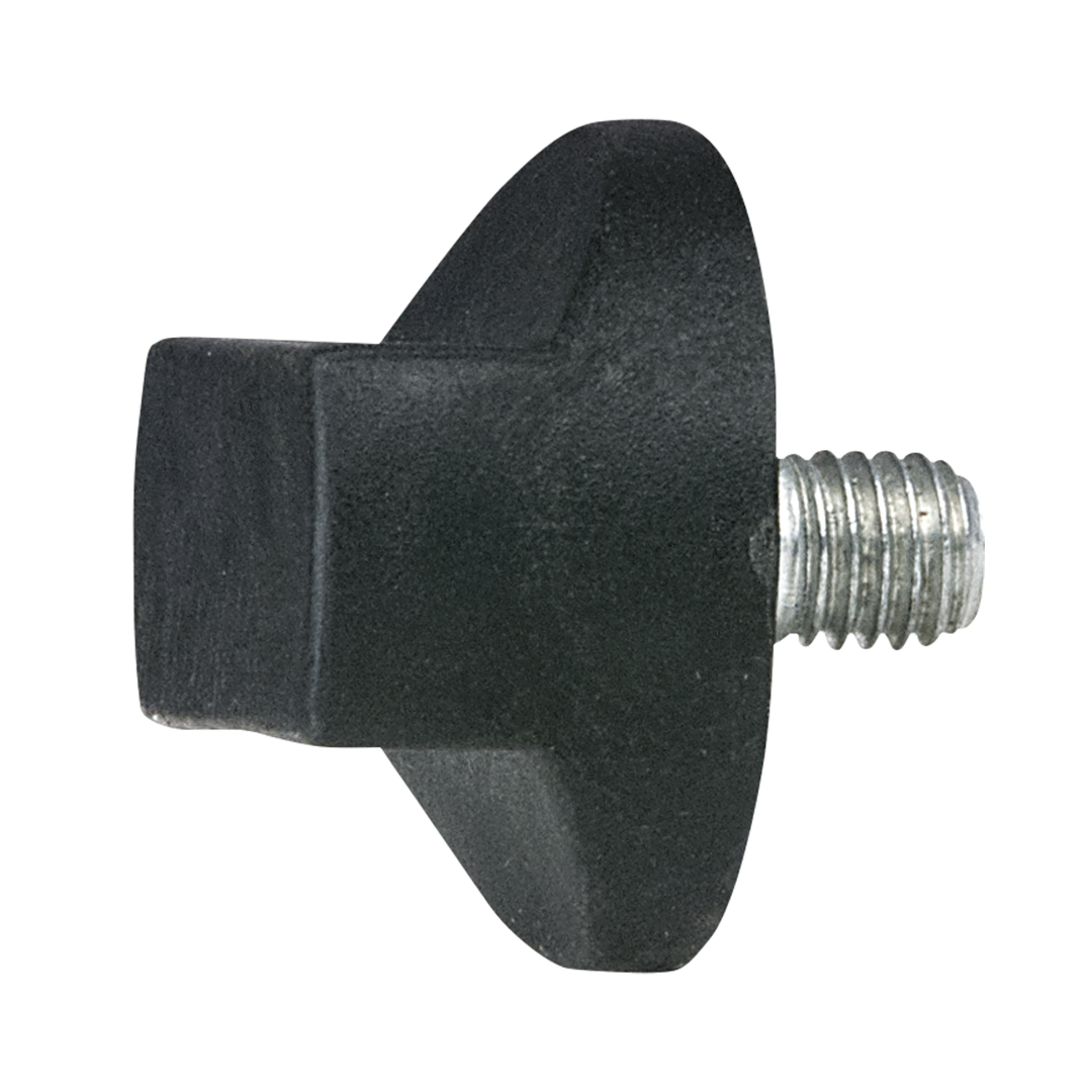Pipe & Drape Draaiknop | Zwart M10 x 12 mm 