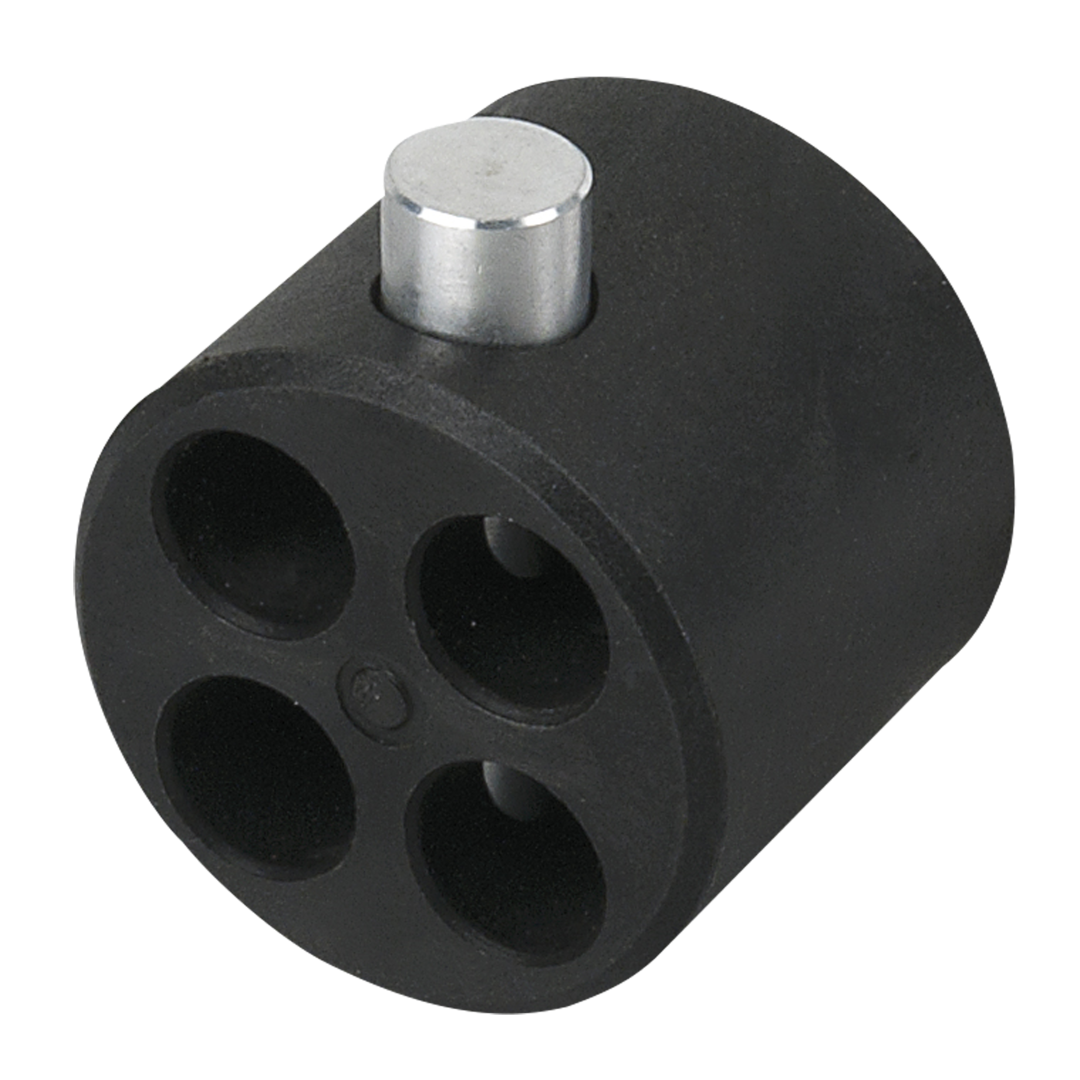 4-Point Connector Zwart bovendeel staander pipe & drape.