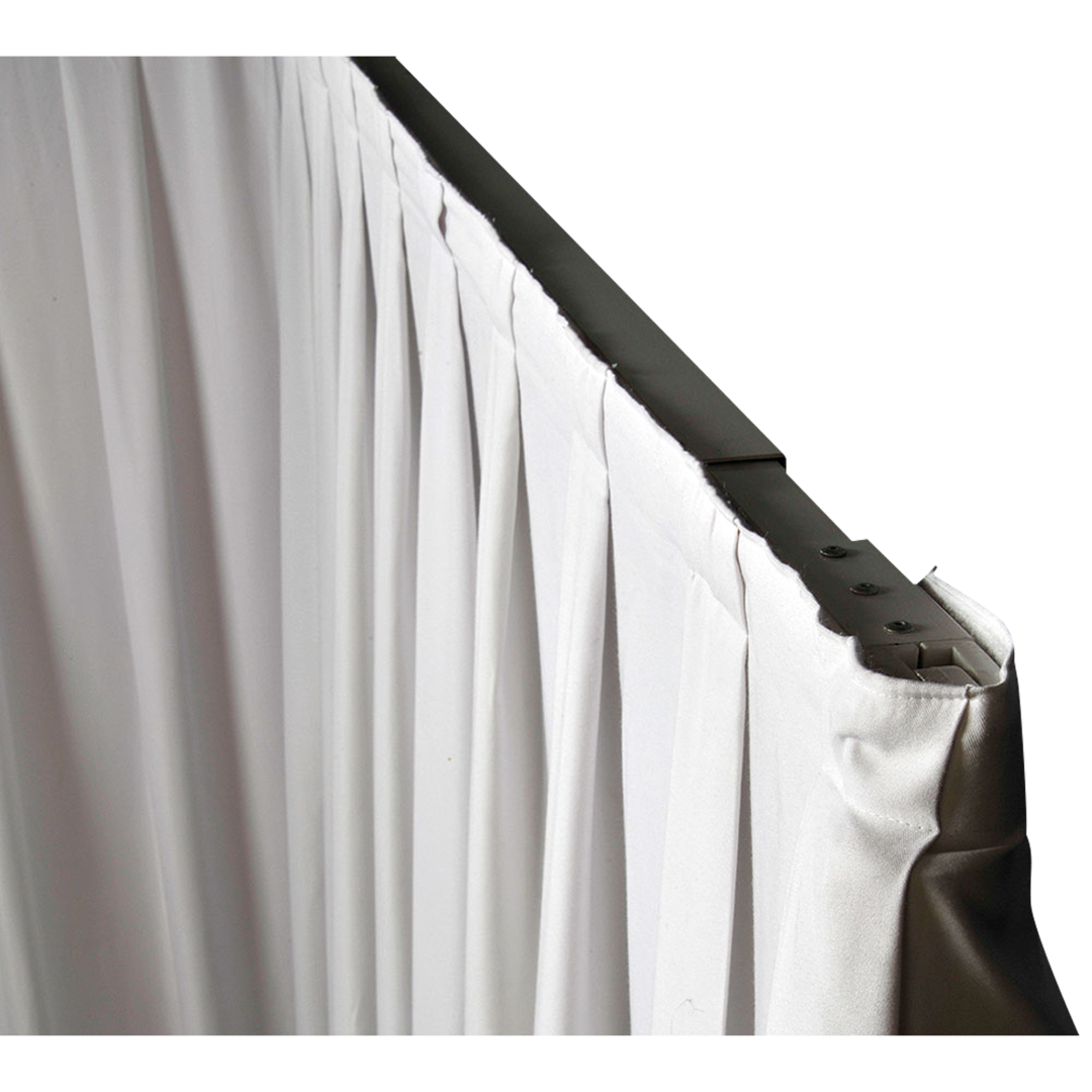 Pipe & Drape Gordijn | Wit 330 x 500 cm hoog  Geplooid