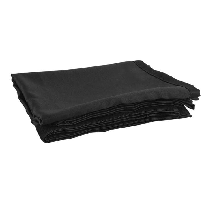 Pipe &  Drape Goordijn MGS 175 g/m² | Zwart 330 x 500 cm hoog Geplooid