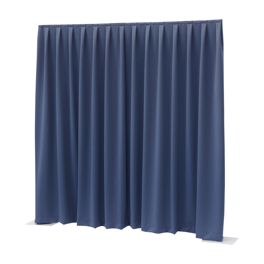 P&D Curtain Dimout 260 g/m² Premium (Blauw – 330 x 300 cm hoog geplooid doek Pipe & Drape