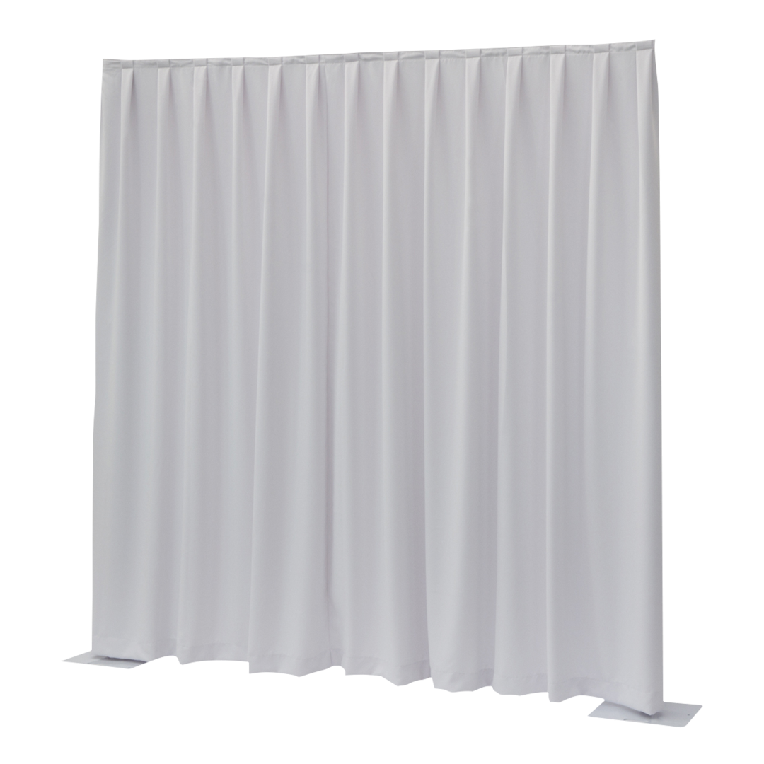 Pipe & Drape Gordijn 260 g/m² | Wit 330 x 400 cm hoog Geplooid