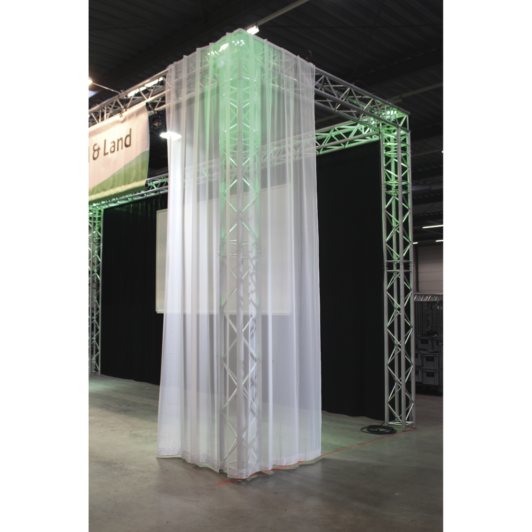 Voile CS Curtain, 55 gram/m² Wit - 300 x 300 cm (B x H) - ongeplooid