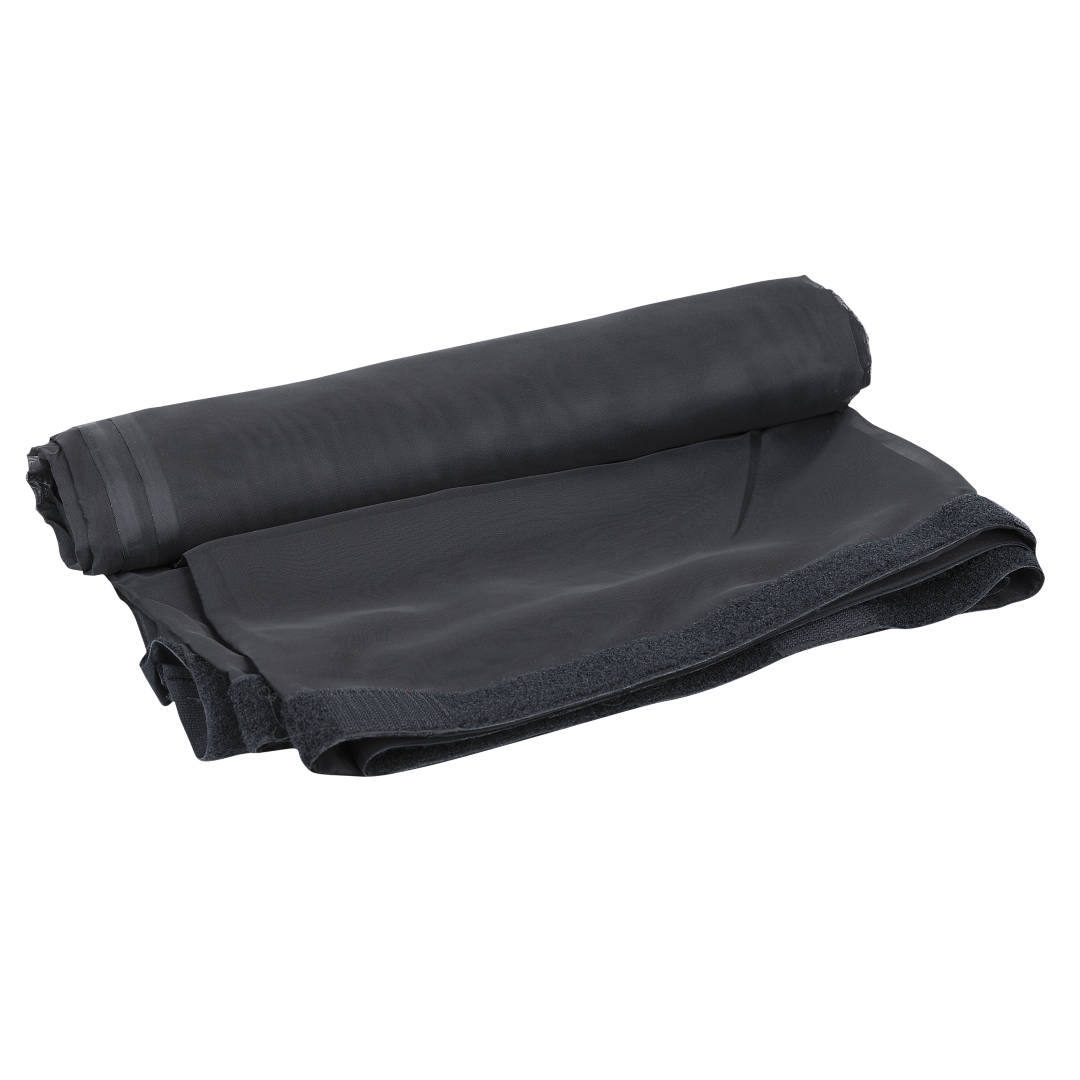Voile CS Curtain, 55 gram/m² Zwart - 300 x 400 cm (B x H) - ongeplooid