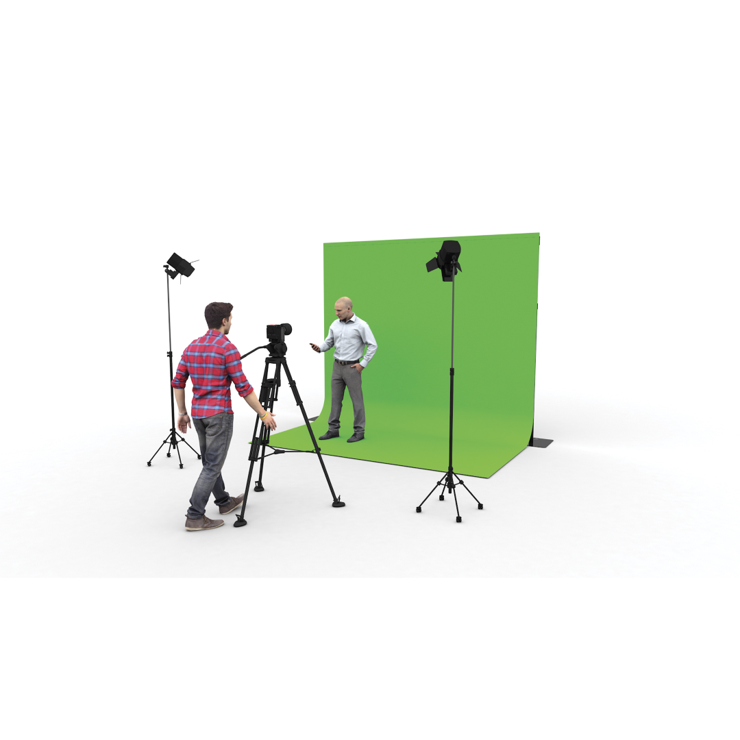 Pipe & Drape Green screen 590 x 300 cm doek