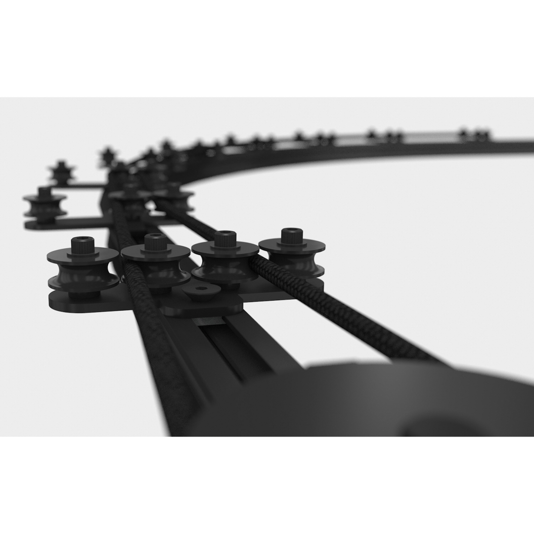 Eurotrack - Touwgeleider 4 Wielen Zwart (89524)