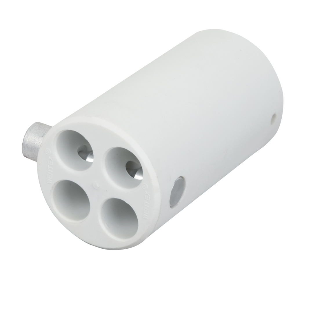 4-Weg Vervangende Connector Ø 40,8 mm Wit (Productcode: 89548)