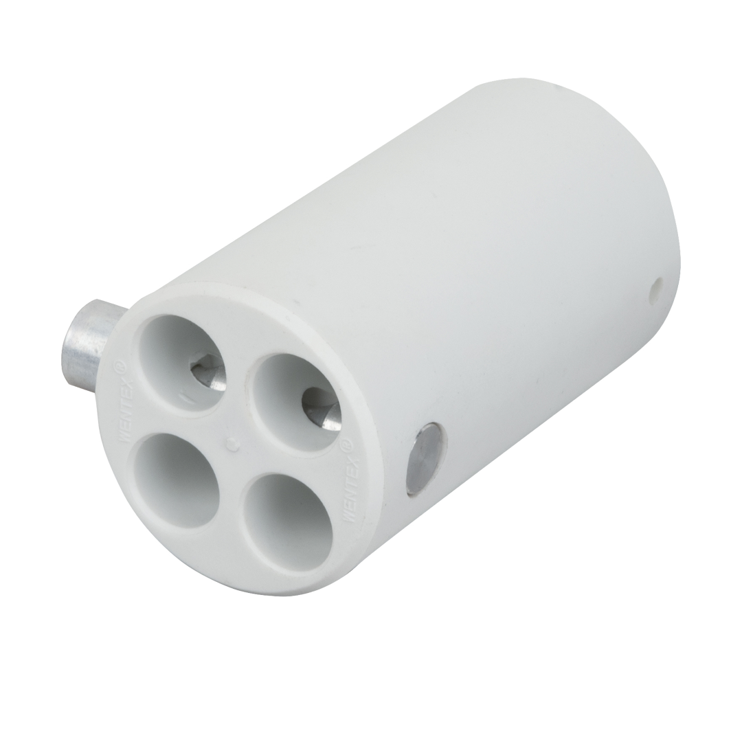 4-Weg Vervangende Connector Ø 45,7 mm Wit (Productcode: 89550)